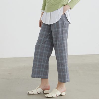 ＜Liliane Burty Eclat (Women/小さいサイズ) ＞【Ｓ・Ｍサイズ】グレンチェック　センタープレスパンツ（７３０５２４０６）