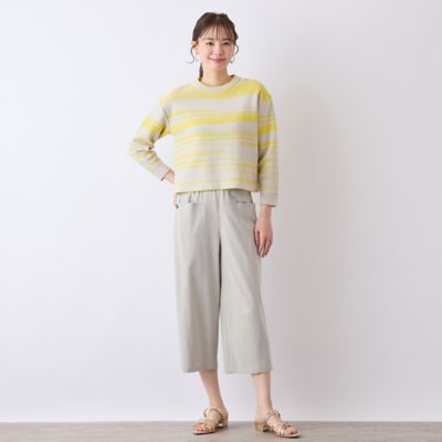 【Ｓ・Ｍサイズ】ポケットボタン　クロップドパンツ（７３０５２５５５）