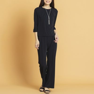 無地ジャージ素材ワイドパンツ ７３０５３０５３ 三越伊勢丹オンラインストア 公式