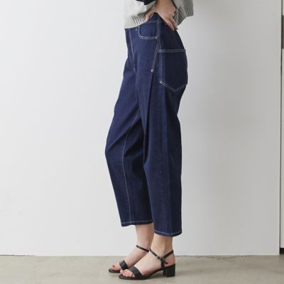 【Ｓ・Ｍサイズ】新色追加！コクーンシルエット　デニムパンツ（７３０５３４５２Ａ）
