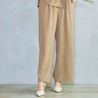【Ｃｈａｒｍｅ　ｐａｒ　Ｅｃｌａｔ／セットアップ対応】ダブルクロス　ワイドパンツ（７３０５３５６６）