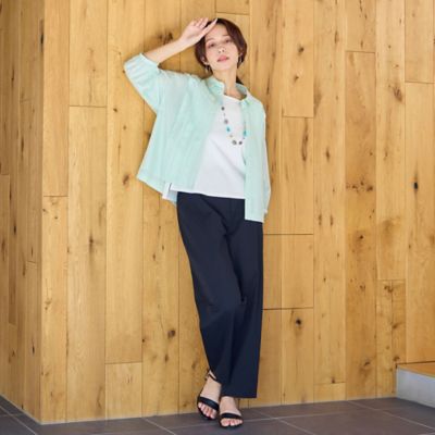 洗える・接触冷感】ツイルパンツ（73053665） | Liliane Burty