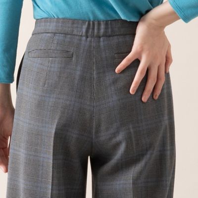 【Ｓ・Ｍサイズ】裏起毛グレンチェック　センタープレスパンツ（７３０５６４２２）