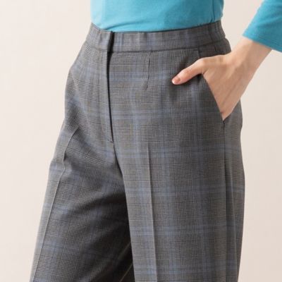 【Ｓ・Ｍサイズ】裏起毛グレンチェック　センタープレスパンツ（７３０５６４２２）