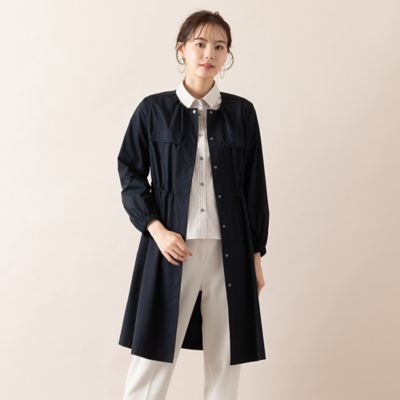【Ｓ・Ｍサイズ】タフタ　ノーカラーコート（７３０７２５０１）