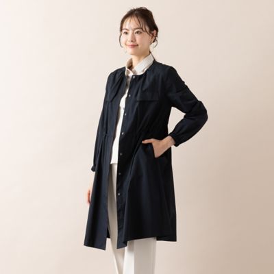 【Ｓ・Ｍサイズ】タフタ　ノーカラーコート（７３０７２５０１）