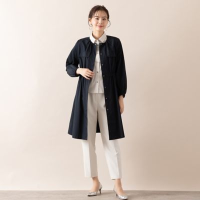 【Ｓ・Ｍサイズ】タフタ　ノーカラーコート（７３０７２５０１）