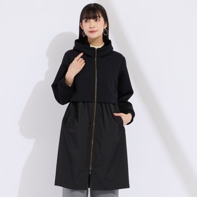 美品✨トゥービーシック現行　ダンボールラッフルスリーブ フリル　ノーカラーコート ダンボール×タフタ切り替えコート（73075561） | Liliane