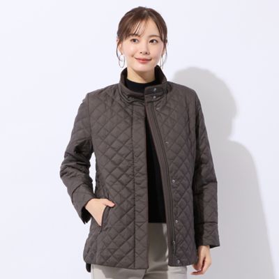 ＜Liliane Burty Eclat (Women/小さいサイズ) ＞５０ｄタフタ　中綿ダイヤキルトコート（７３０７６５２１）
