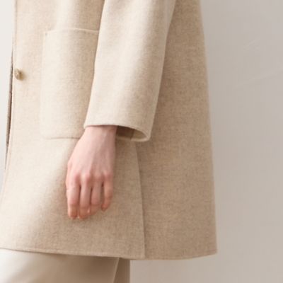 リリアンビューティ　レース&チェック　リバーシブルコート(未使用、実家保管品) リリアンビューティ レース&チェック リバーシブルコート(未使用