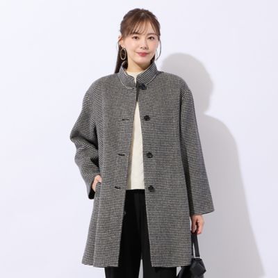 ＜Liliane Burty Eclat (Women/小さいサイズ) ＞千鳥リバーコート（７３０８６５９１）
