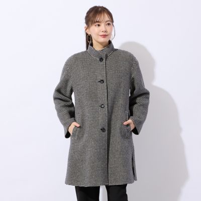 レリアン　リバーシブル　リバーコート　アンゴラ混　イタリア製　高級生地　L レリアン リバーシブル リバーコート アンゴラ混 イタリア製