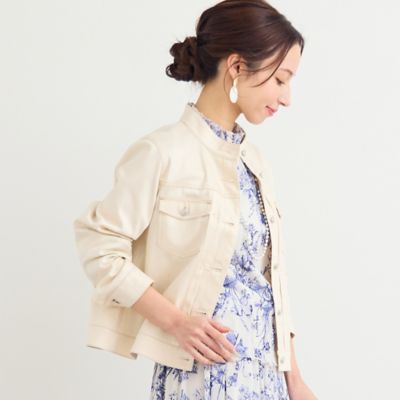 ＜Liliane Burty Eclat (Women/小さいサイズ) ＞再生繊維（セルロース）デニムジャケット（７３１０２６０５）