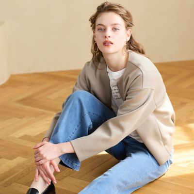 ノーカラーダンボールジャケット（73105652） | Liliane Burty