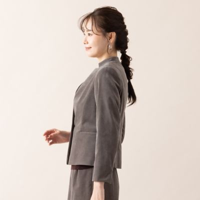 バーガンディ ベルベットジャケット パンツ セットアップ サイズ0