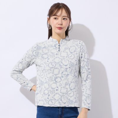 洗える】ふくれジャカードプルオーバーTシャツ（73121601