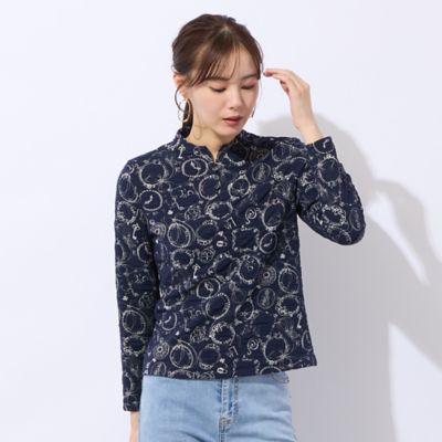 洗える】ふくれジャカードプルオーバーTシャツ（73121601
