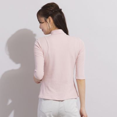 【Ｓ・Ｍサイズ】ハイネック七分袖Ｔシャツ（７３１２２４５２）