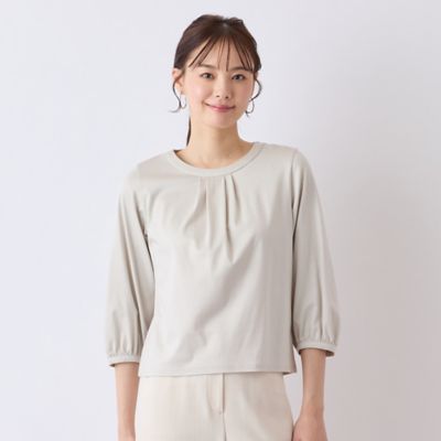 【Ｓ・Ｍサイズ】衿タックプルオーバーＴシャツ（７３１２２５０５）