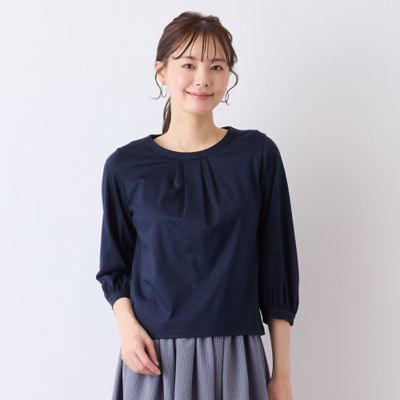 【Ｓ・Ｍサイズ】衿タックプルオーバーＴシャツ（７３１２２５０５）