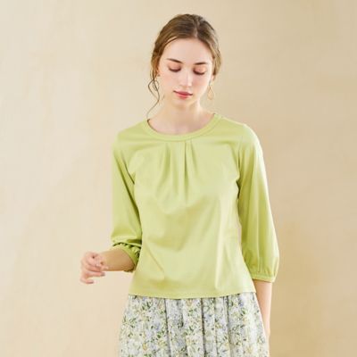 【Ｓ・Ｍサイズ】衿タックプルオーバーＴシャツ（７３１２２５０５）