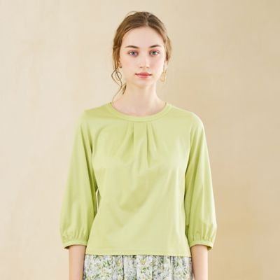 【Ｓ・Ｍサイズ】衿タックプルオーバーＴシャツ（７３１２２５０５）