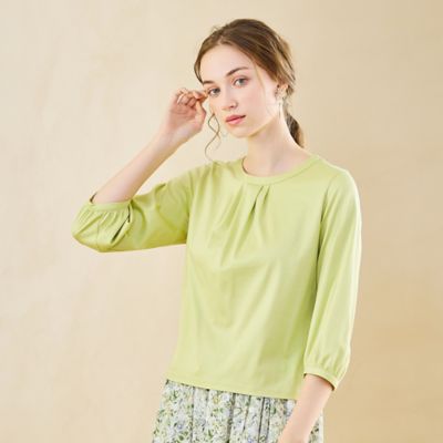 【Ｓ・Ｍサイズ】衿タックプルオーバーＴシャツ（７３１２２５０５）
