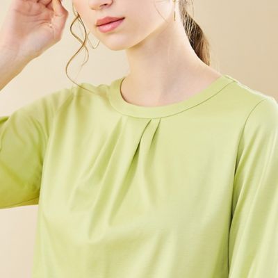 【Ｓ・Ｍサイズ】衿タックプルオーバーＴシャツ（７３１２２５０５）