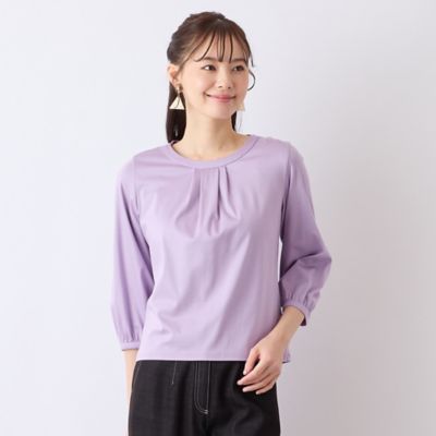 【Ｓ・Ｍサイズ】衿タックプルオーバーＴシャツ（７３１２２５０５）