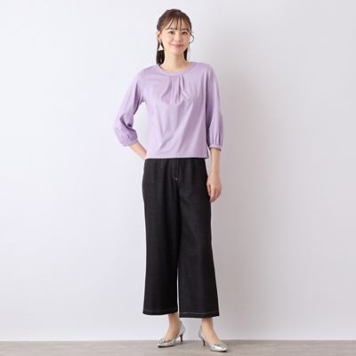【Ｓ・Ｍサイズ】衿タックプルオーバーＴシャツ（７３１２２５０５）