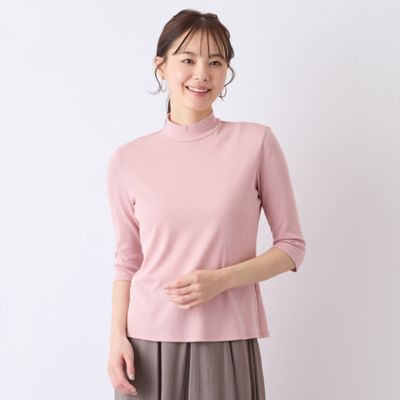 Liliane Burty Eclat (Women/小さいサイズ) /リリアンビューティ エクラ ハイネック 七分袖Tシャツ(73122552) ピンク トップス【三越伊勢丹/公式】