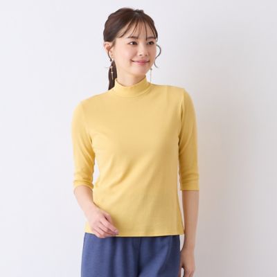 Liliane Burty Eclat (Women/小さいサイズ) /リリアンビューティ エクラ ハイネック 七分袖Tシャツ(73122552) キイロ トップス【三越伊勢丹/公式】