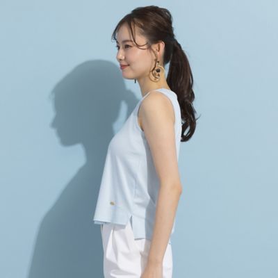 【Ｓ・Ｍサイズ】バイオシルケットスムース　ノースリーブＴシャツ（７３１２３４０３）