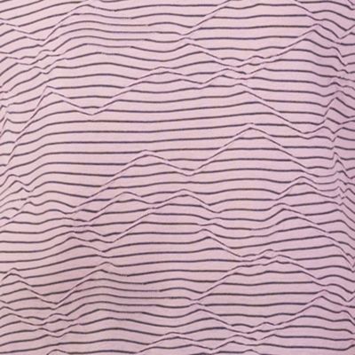 【Ｓ・Ｍサイズ】ジグザグジャカード　ボタン付きＴシャツ（７３１２３４２５）