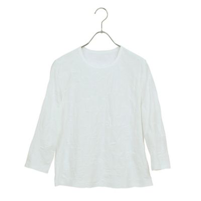 【アンサンブル対応／Ｓ・Ｍサイズ】ウォッシャブル綿ジャカードＴシャツ（７３１２３５５１）