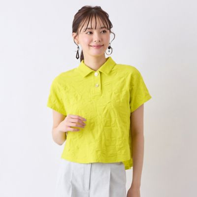 【Ｓ・Ｍサイズ】ウォッシャブル綿ジャカードＴシャツ（７３１２３５５２）