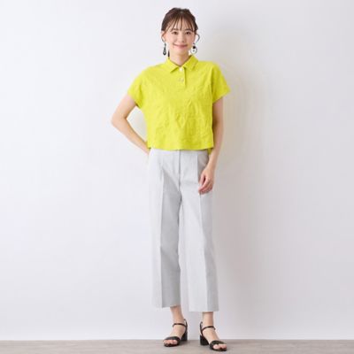 【Ｓ・Ｍサイズ】ウォッシャブル綿ジャカードＴシャツ（７３１２３５５２）
