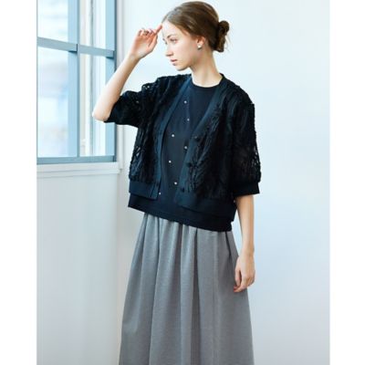 【Ｃｈａｒｍｅ　ｐａｒ　Ｅｃｌａｔ】ジルコンプルオーバーＴシャツ（７３１２３５６１）