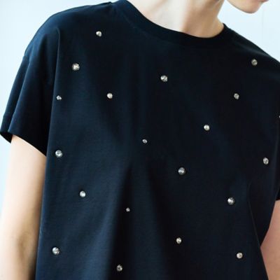 【Ｃｈａｒｍｅ　ｐａｒ　Ｅｃｌａｔ】ジルコンプルオーバーＴシャツ（７３１２３５６１）