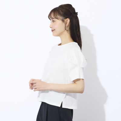 【Ｃｈａｒｍｅ　ｐａｒ　Ｅｃｌａｔ】袖タック　プルオーバーＴシャツ（７３１２３５６２）