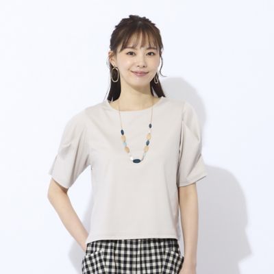 【Ｃｈａｒｍｅ　ｐａｒ　Ｅｃｌａｔ】袖タック　プルオーバーＴシャツ（７３１２３５６２）