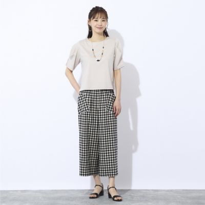 【Ｃｈａｒｍｅ　ｐａｒ　Ｅｃｌａｔ】袖タック　プルオーバーＴシャツ（７３１２３５６２）