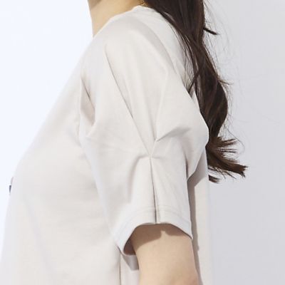 【Ｃｈａｒｍｅ　ｐａｒ　Ｅｃｌａｔ】袖タック　プルオーバーＴシャツ（７３１２３５６２）