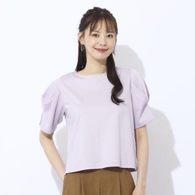 【Ｃｈａｒｍｅ　ｐａｒ　Ｅｃｌａｔ】袖タック　プルオーバーＴシャツ（７３１２３５６２）