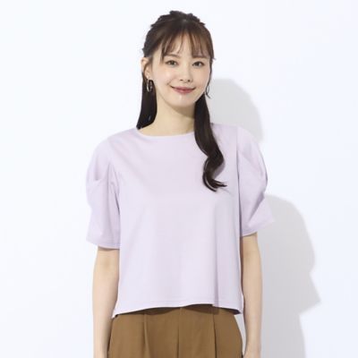 【Ｃｈａｒｍｅ　ｐａｒ　Ｅｃｌａｔ】袖タック　プルオーバーＴシャツ（７３１２３５６２）