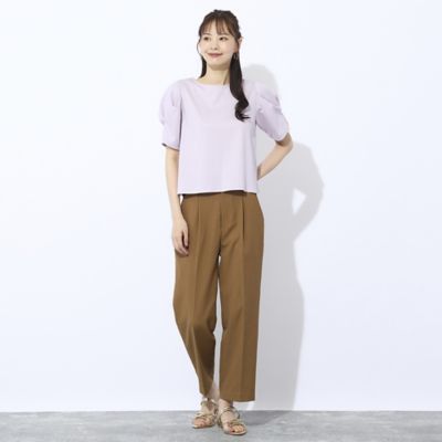 【Ｃｈａｒｍｅ　ｐａｒ　Ｅｃｌａｔ】袖タック　プルオーバーＴシャツ（７３１２３５６２）