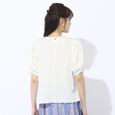 【Charme par Eclat】袖タック　プルオーバーTシャツ Charme par Eclat】袖タックプルオーバーTシャツ｜ジュニアー