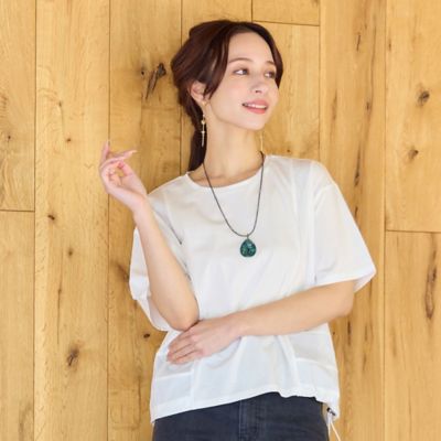 洗える】メッシュ配色デザインTシャツ（73123655） | Liliane