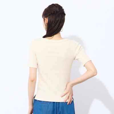 【Ｓ・Ｍサイズ】ラメリブジャージー　半袖Ｔシャツ（７３１２４５５１）