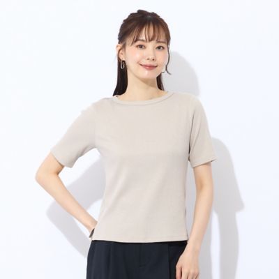 【Ｓ・Ｍサイズ】ラメリブジャージー　半袖Ｔシャツ（７３１２４５５１）